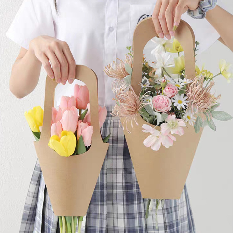 Florist Supply House - 10PCS Kraft Paper Flower Gift Bags