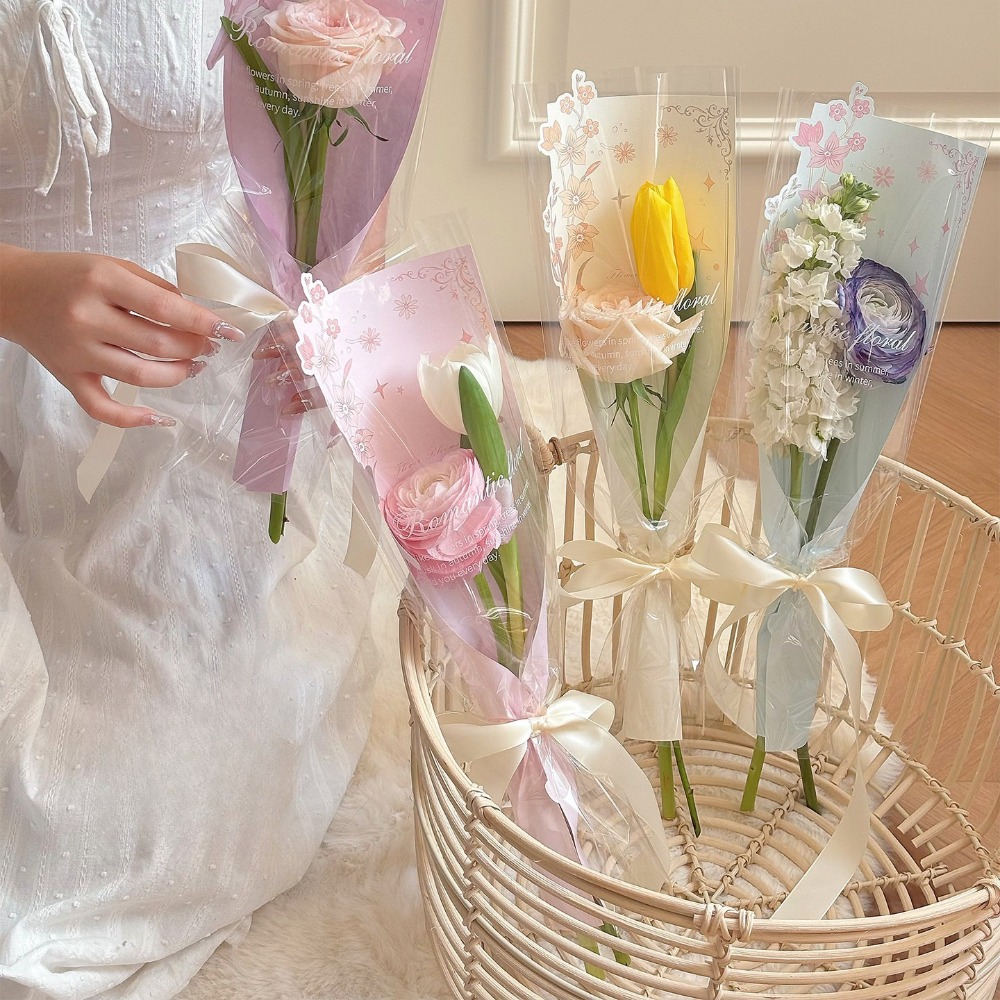 10Pcs Transparent Flower Packa - Florist Supply House 评论和价格