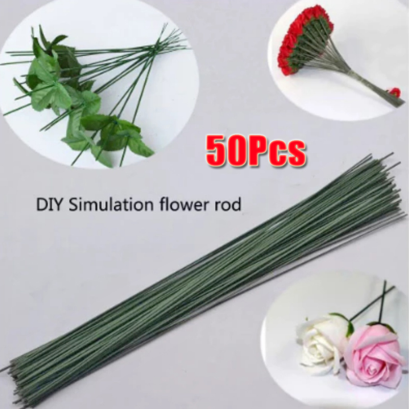 50pcs Green Floral Wire Stems  - Wire Stem Florist 评论和价格