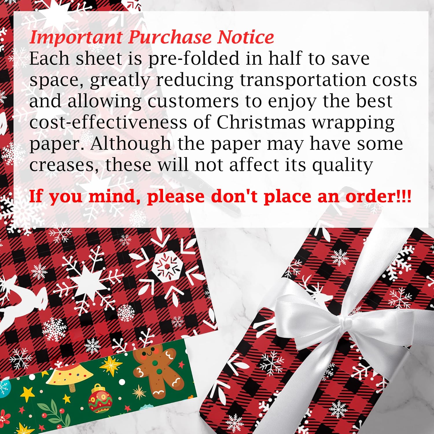 4pcs Christmas Kraft Wrapping  - Flower Wrap Kraft 评论和价格