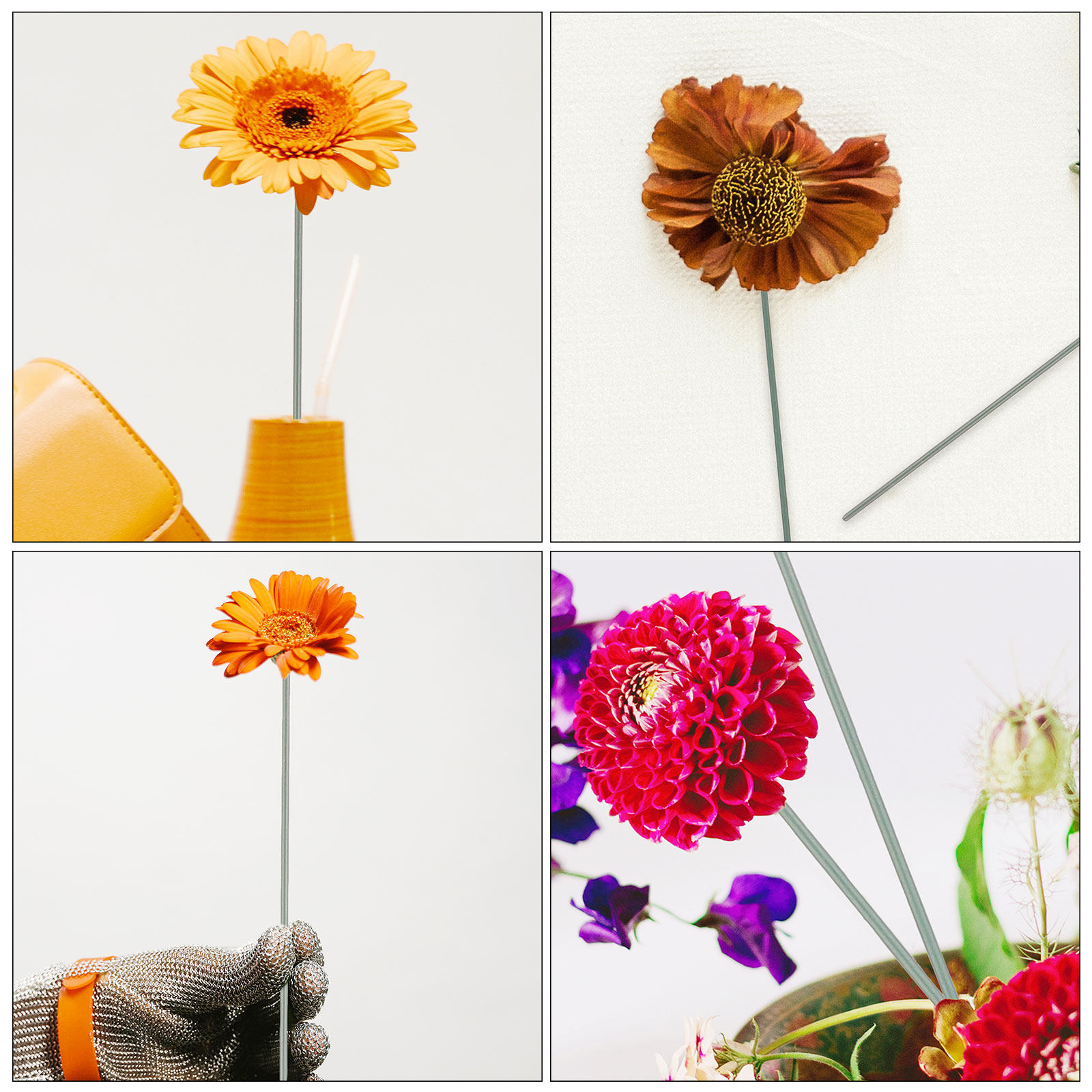 180Pcs 40Cm Green Floral Stem  - Wire Stem Florist 评论和价格