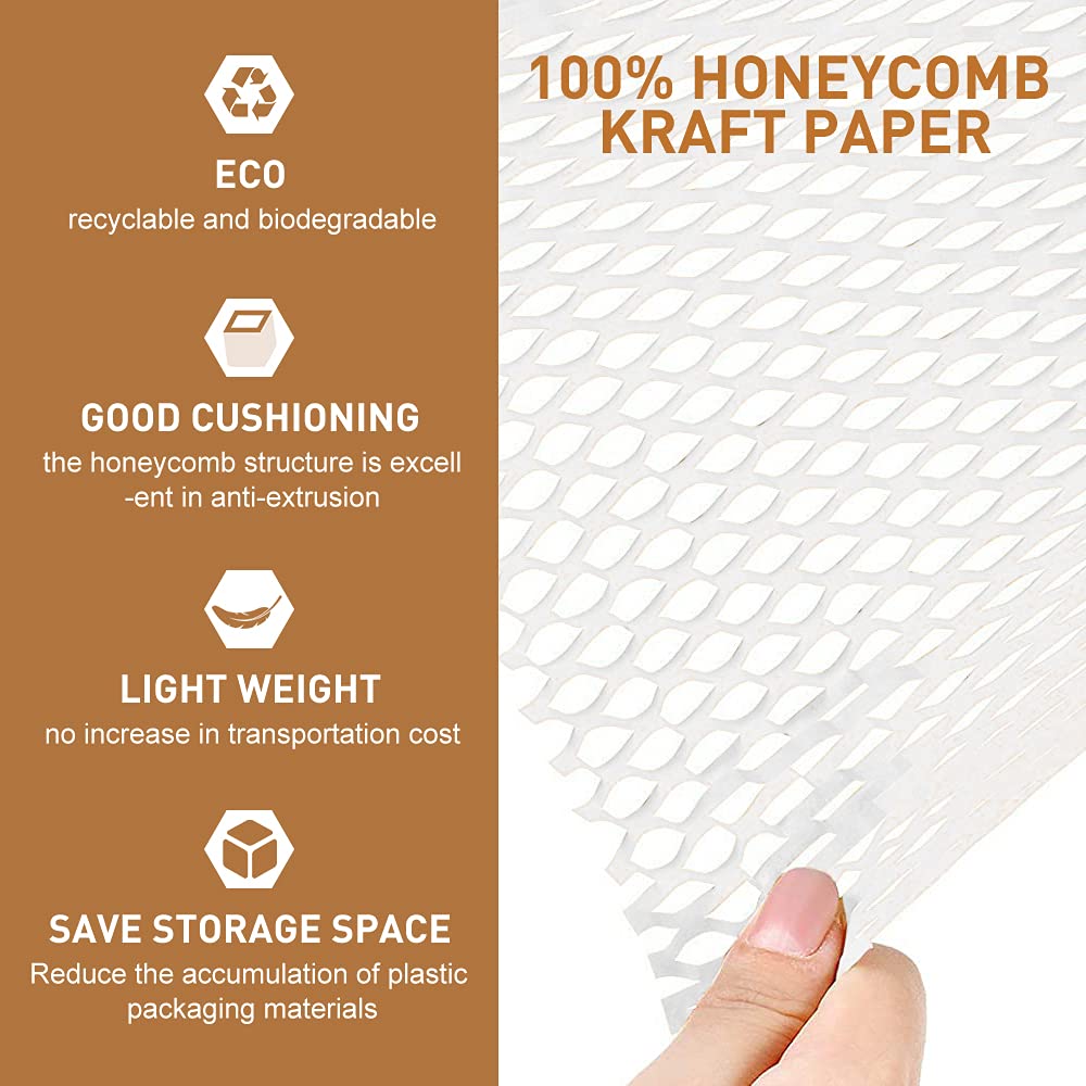 30cmx5m White Honeycomb Packin - Flower Wrap Kraft 评论和价格