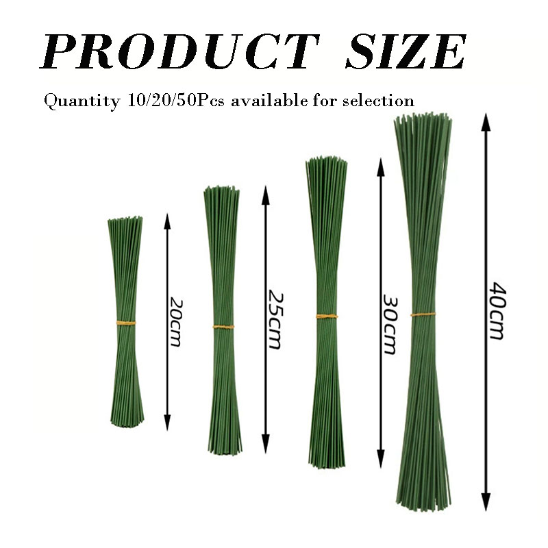 10/20/50Pcs Artificial Flower  - Wire Stem Florist 评论和价格