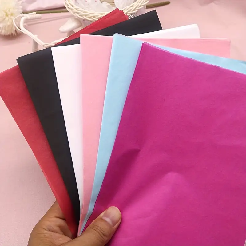 10Pcs 50*66cm Color Tissue Pap - Flower Wrap Kraft 评论和价格