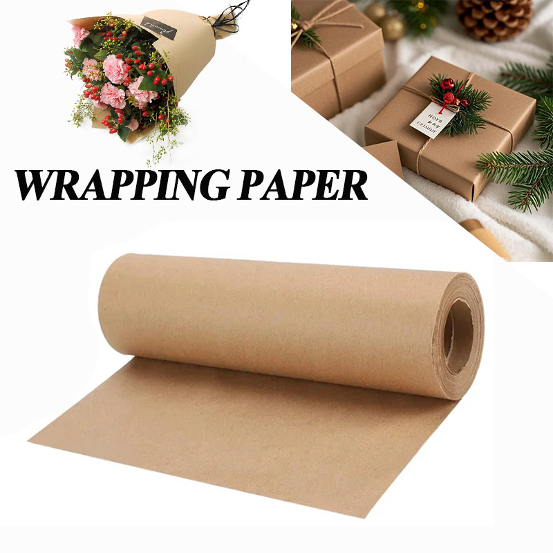 YITAPE 30cm*5M Brown Kraft Pap - Flower Wrap Kraft 评论和价格