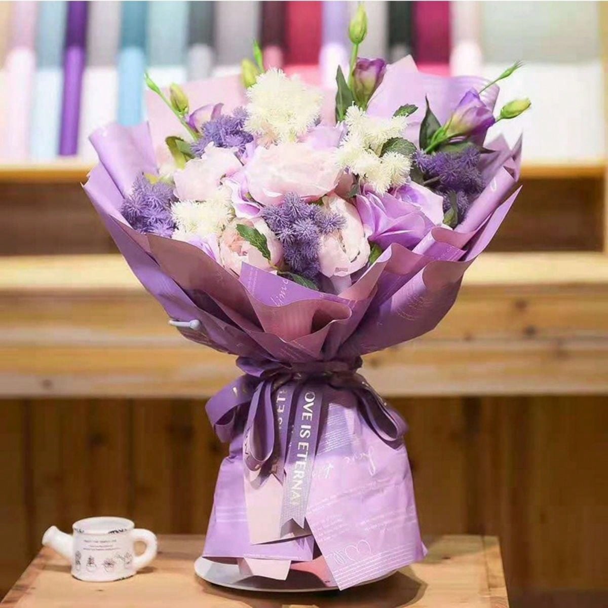20PCS Waterproof Two-Tone Eleg - Flower Wrap Kraft 评论和价格