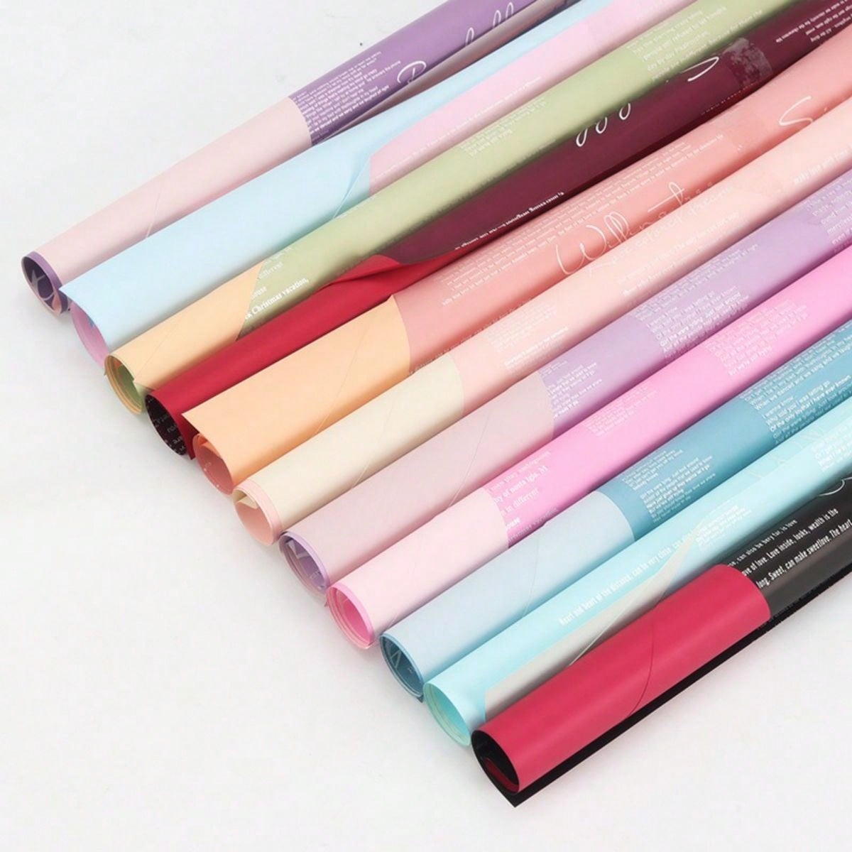 20PCS Waterproof Two-Tone Eleg - Flower Wrap Kraft 评论和价格